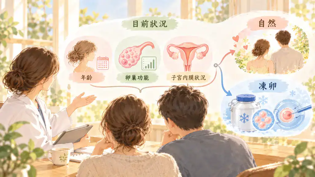 使用冷凍卵子前需要確認的重點,包括年齡、保存時間、續約與法規限制
