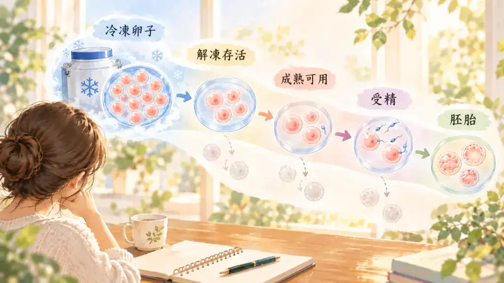 冷凍卵子從解凍、受精、胚胎培養到植入的主要流程整理
