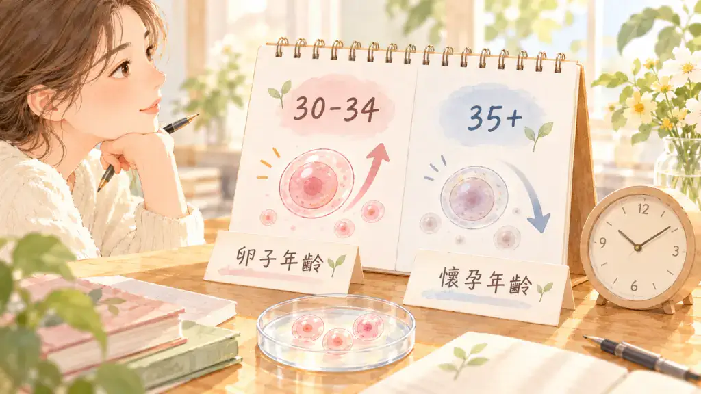 凍卵最佳年齡怎麼看，整理30到34歲與35歲後凍卵時機和卵子年齡差異