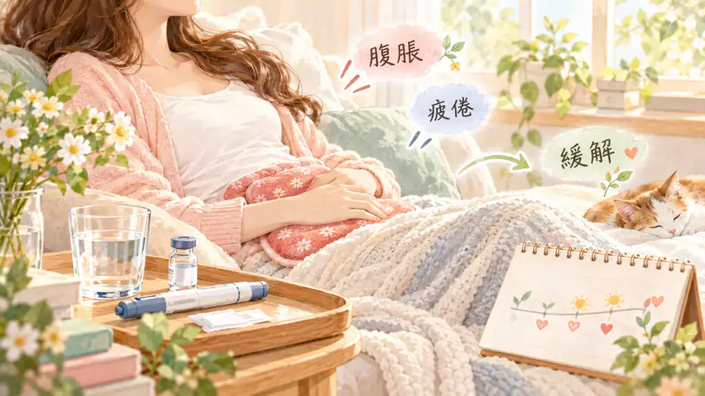 凍卵會傷身嗎，整理打促排針腹脹疲倦與取卵後酸痛脹氣等常見反應